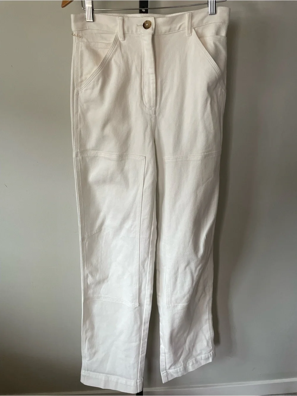Wilfred High-Rise Straight-Leg Jeans in Off-White - Picture 2 of 11